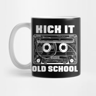 Kick It Old School // Retro Audio Cassette Tape Mug